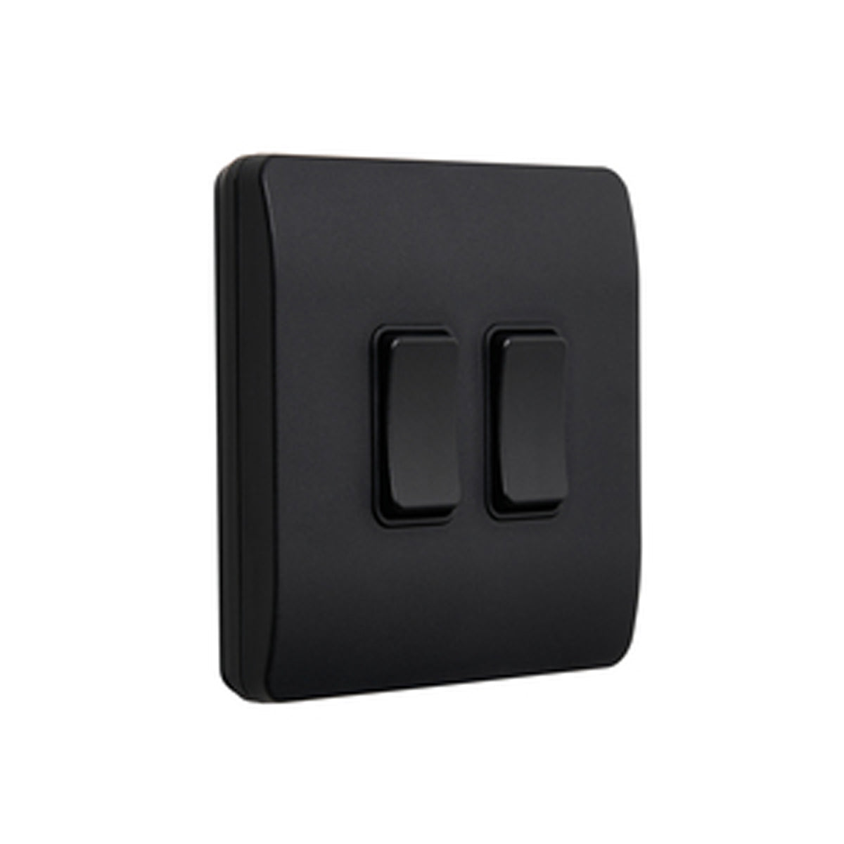 KINETIC SLIMLINE SWITCH ON/OFF IP20 2G BLK/BLK