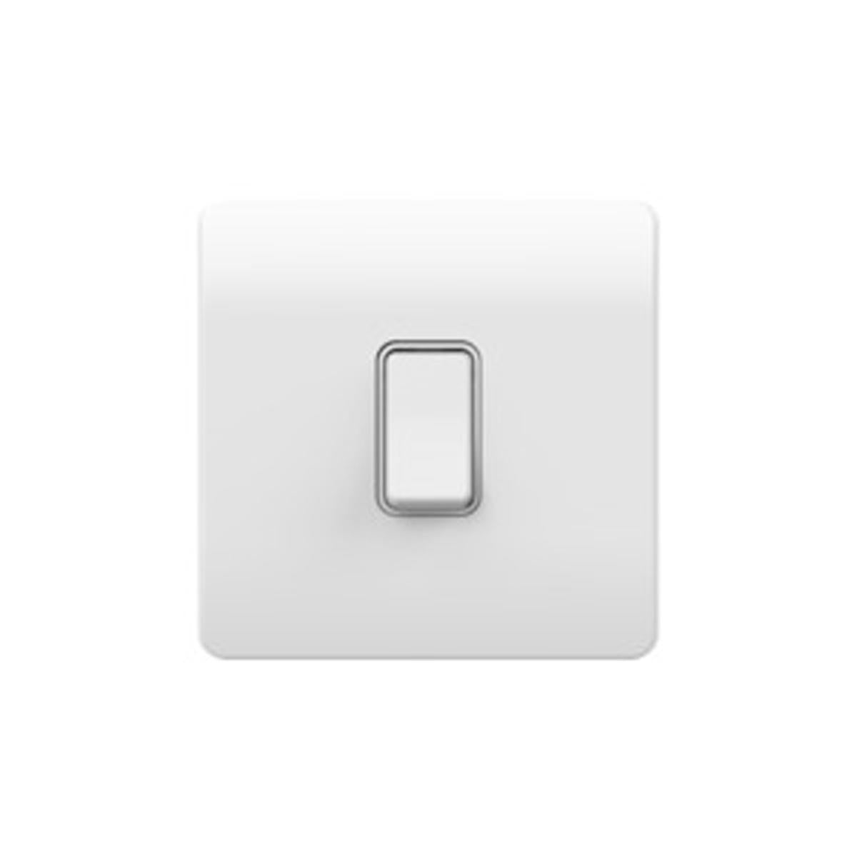 KINETIC SLIMLINE SWITCH DIMMABLE IP20 1G WHI/WHI