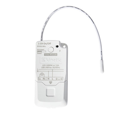 KINETIC PRO RECEIVER IP20 1CH RF ON/OFF 10A/1000W