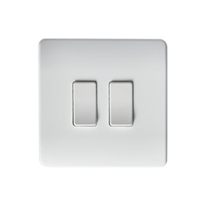 KINETIC INTEGRAL ELECTRIC-KINETIC SWITCH IP20 2G 2x3A/2x400W BLK+WHI