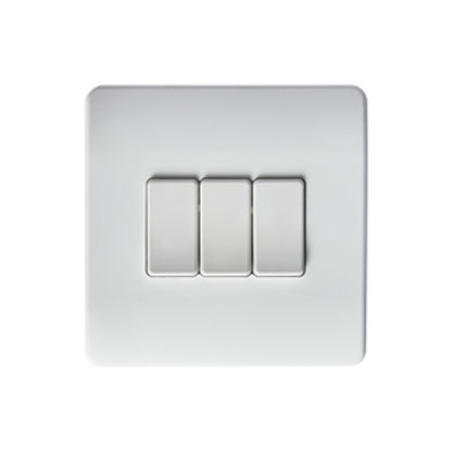 KINETIC INTEGRAL ELECTRIC-KINETIC SWITCH IP20 3G 3x2.5A/3.250W BLK+WHI