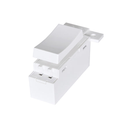 KINETIC MINI GRID SWITCH IP20 1G ON/OFF WHI