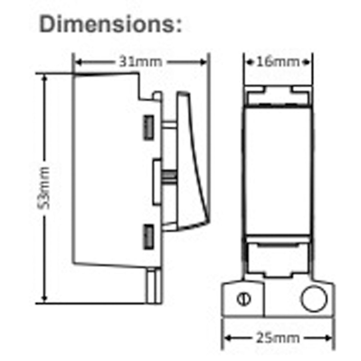 KINETIC MINI GRID SWITCH IP20 1G DIMMING WHI