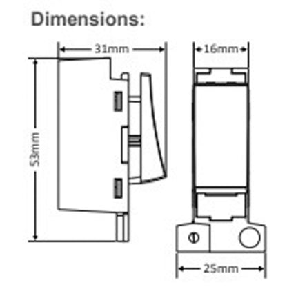 KINETIC MINI GRID SWITCH IP20 1G DIMMING MBK