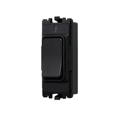 KINETIC MK GRID SWITCH IP20 1G ON/OFF BLK