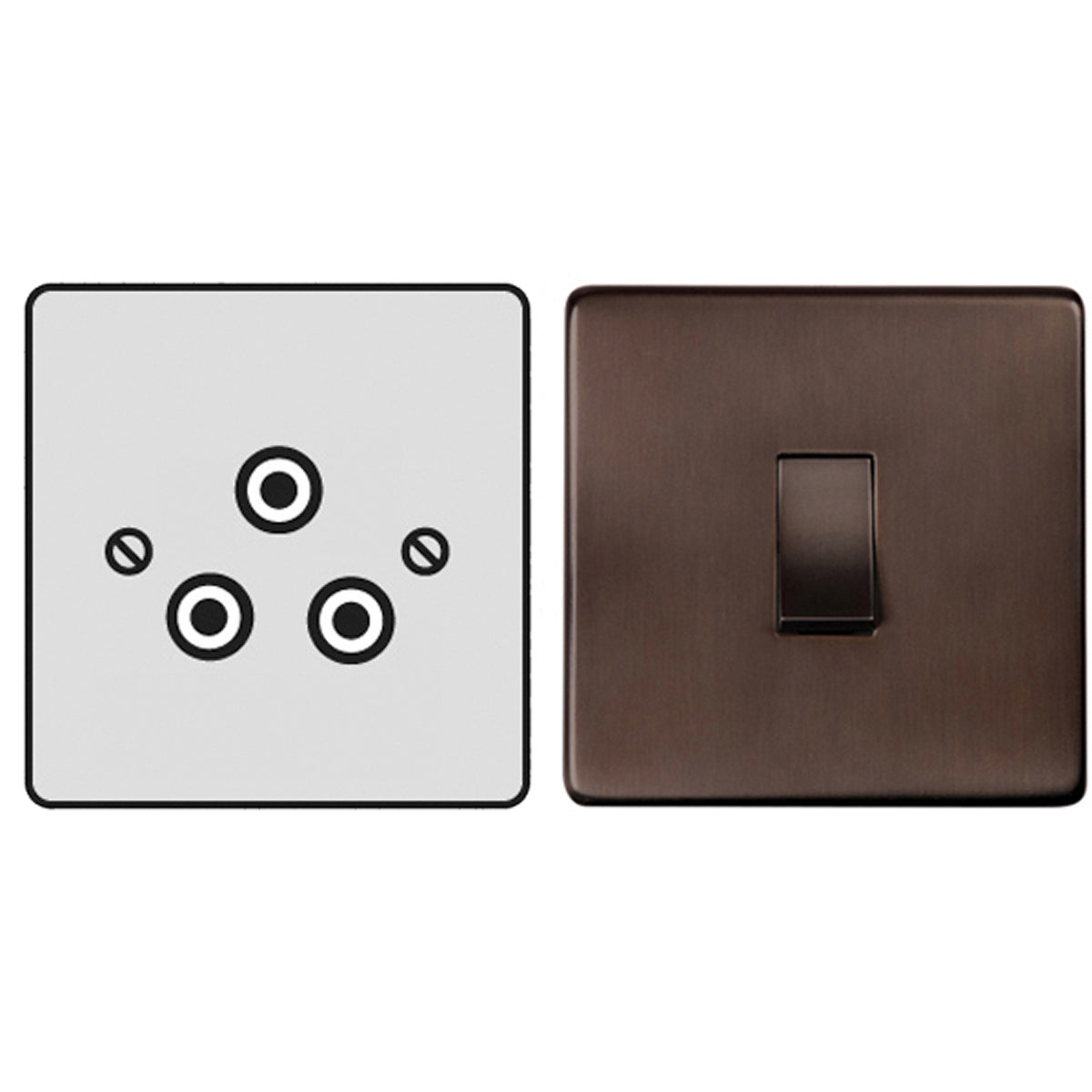 STR R/PIN SOCKET 5A 3PIN BRZ/BLK – LFM1082A