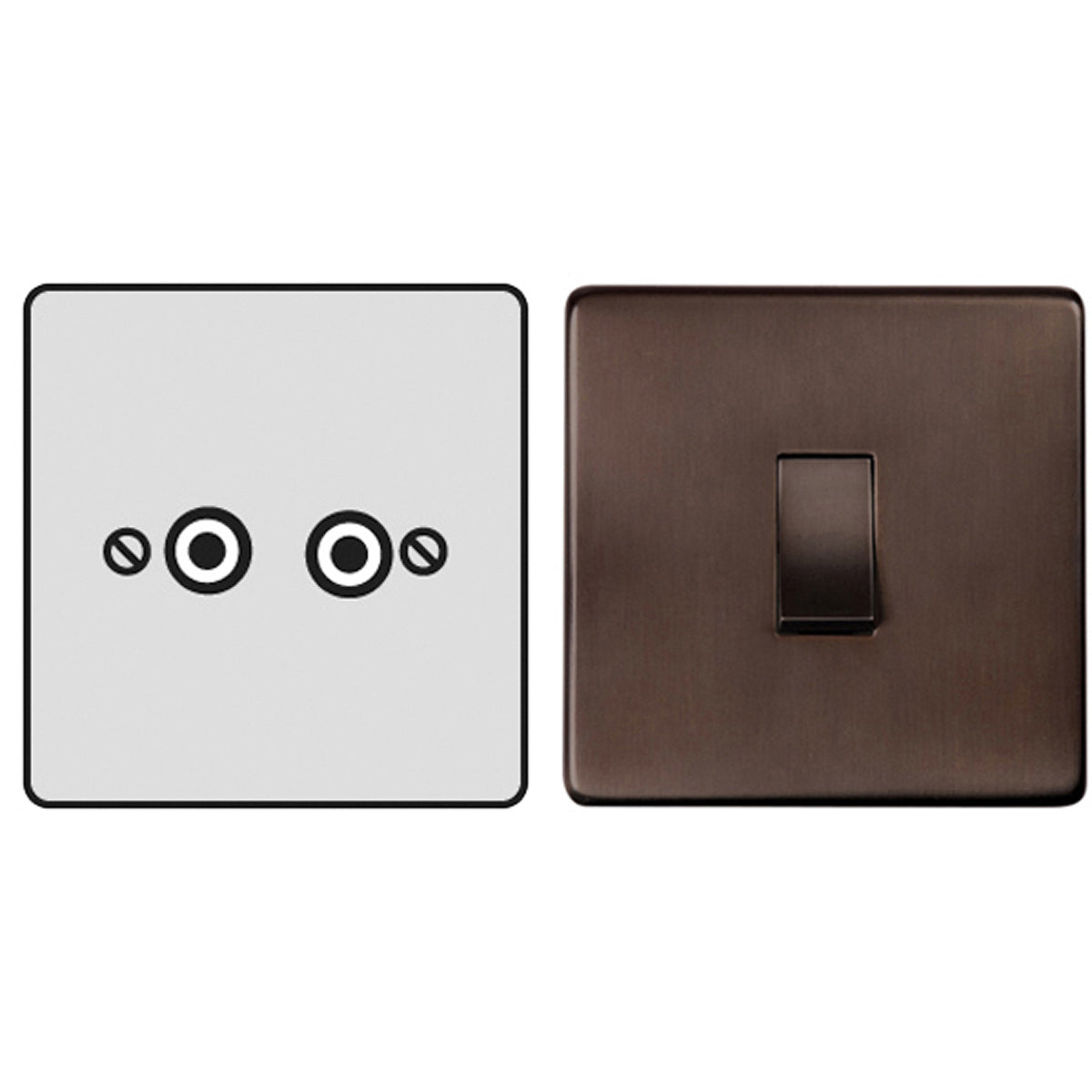 STR TV/COAX SKT TWN N/ISO BRZ/BLK – LFM1084C