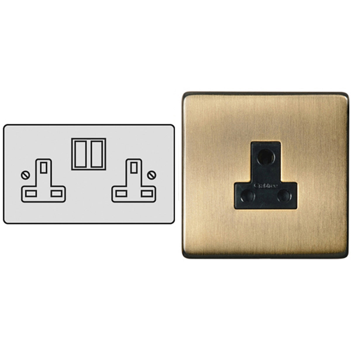 STR S/SOCKET 13A DBL ABR/BLK – LFM1089B