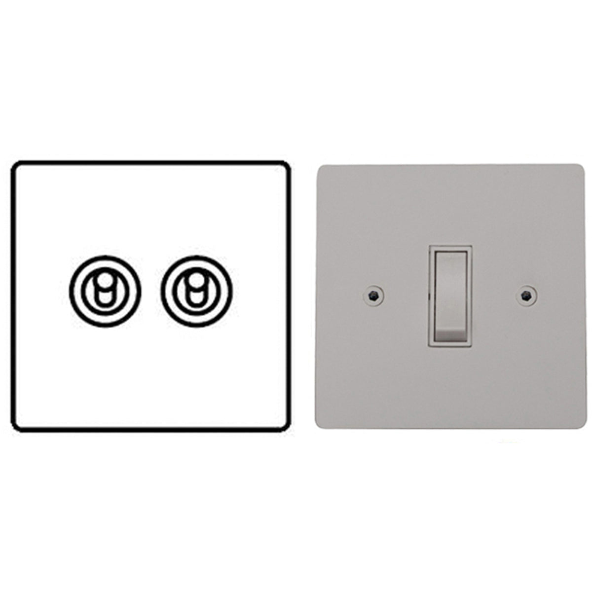 PRF DOLLY/SWITCH 20A 2G2W WHI