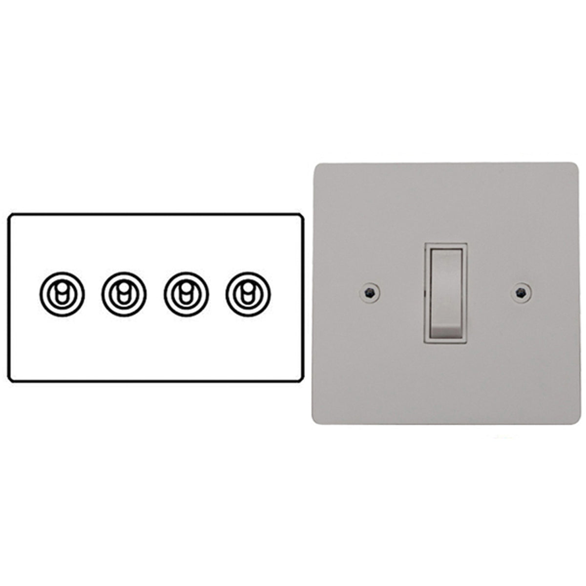 PRF DOLLY/SWITCH 20A 4G2W WHI