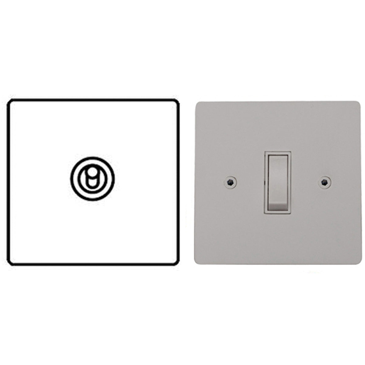 PRF DOLLY/SWITCH 20A 1G INT WHI