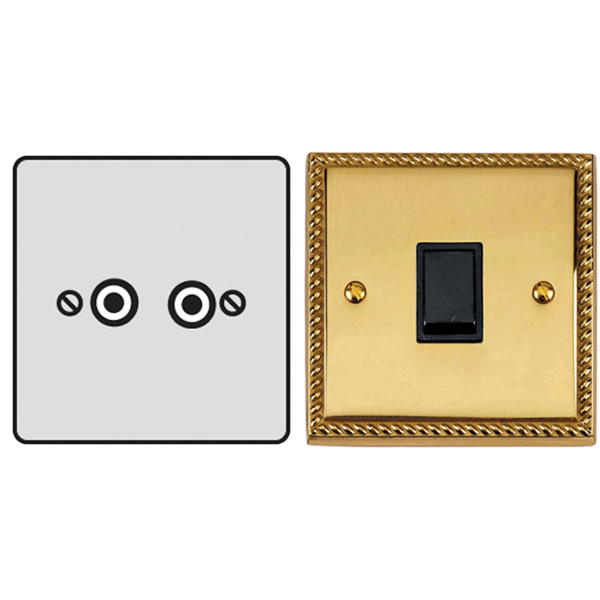 CON TV/COAX TV/FM DIPLEX GEO/WHI by M MARCUS LTD