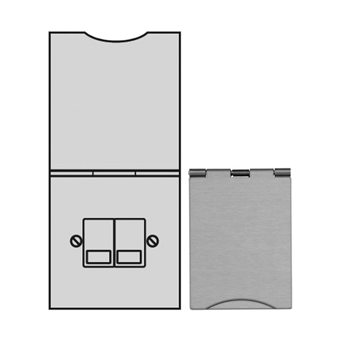 EFS DATA SOCKET 2G RJ45 SNI/WHI by M MARCUS LTD