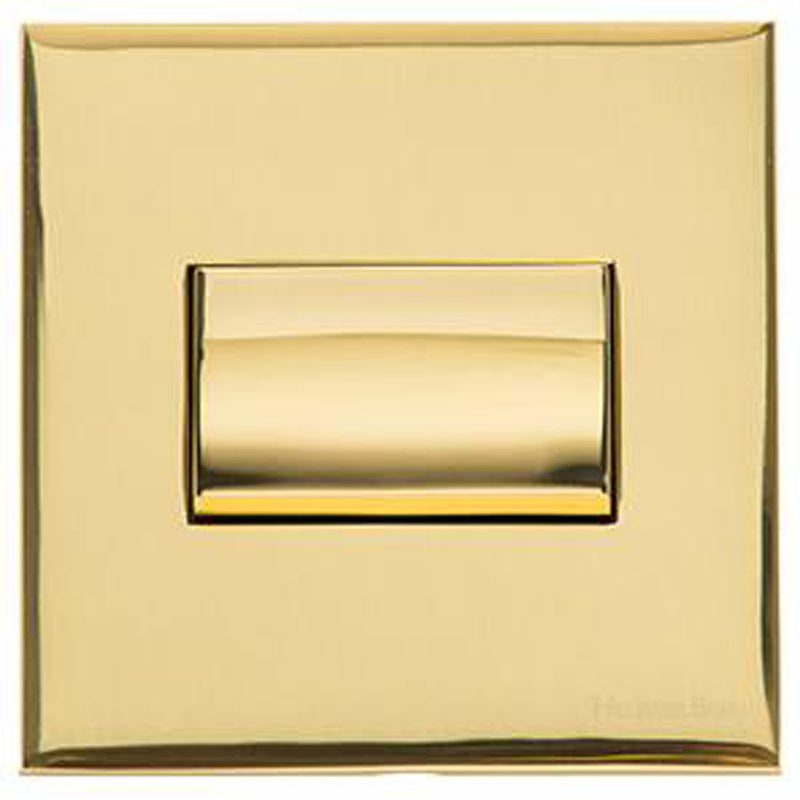 WINCHESTER 01 1G 6A TRIPLE POLE FAN ISOLATED, 088x088mm POLISHED BRASS by M MARCUS LTD