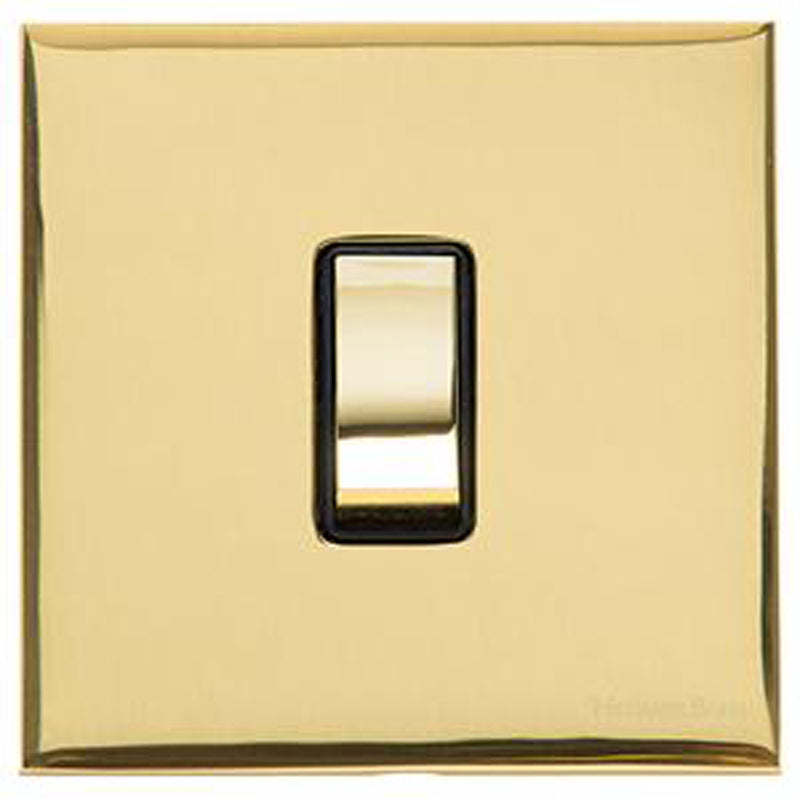 WINCHESTER 01 1G INTERMEDIATE ROCKER, 088x088mm POLISHED BRASS/BLACK by M MARCUS LTD