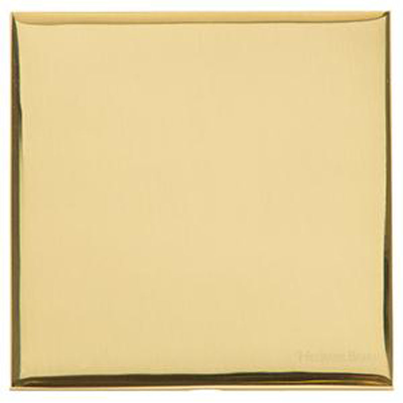 WINCHESTER 01 1G BLANK PLATE, 088x088mm POLISHED BRASS by M MARCUS LTD