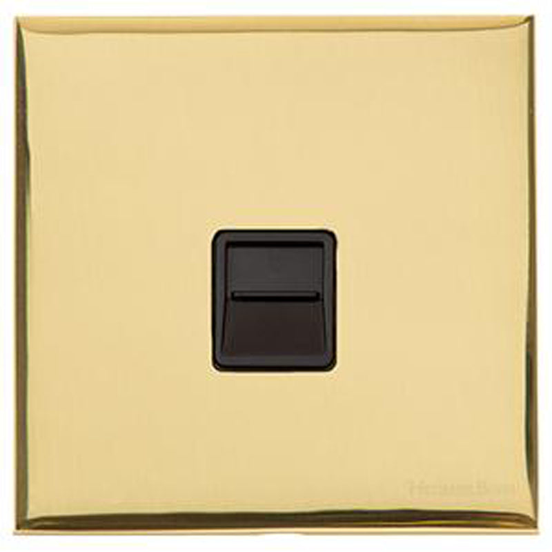 WINCHESTER 01 1G TELEPHONE SECONDARY, 088x088mm POLISHED BRASS/BLACK by M MARCUS LTD