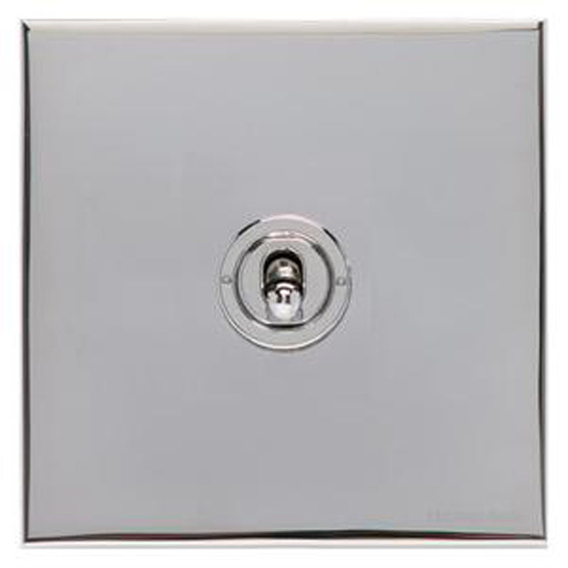 WINCHESTER 02 1G 2W TOGGLE SWITCH, 088x088mm POLISHED CHROME by M MARCUS LTD