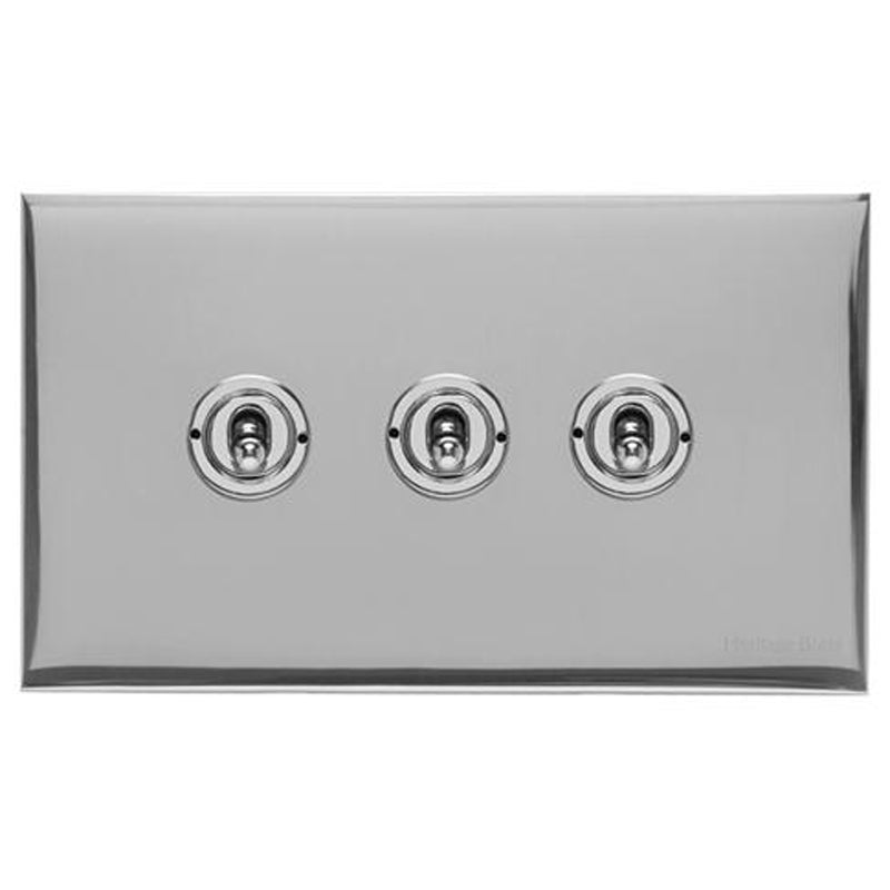 WINCHESTER 02 3G 2W TOGGLE SWITCH, 148x088mm POLISHED CHROME by M MARCUS LTD