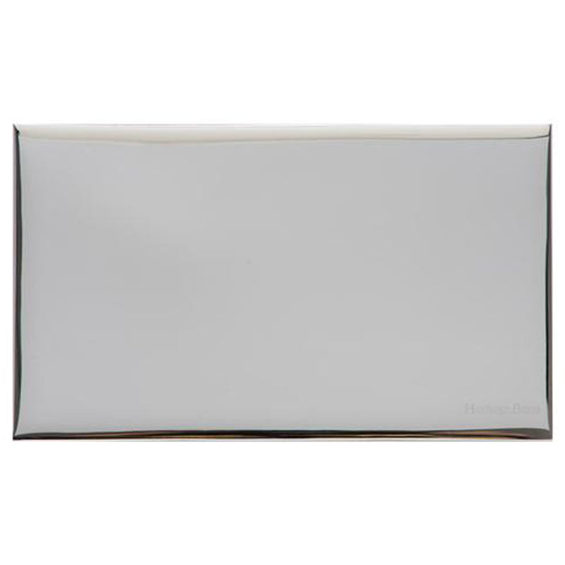 WINCHESTER 02 2G BLANK PLATE, 148x088mm POLISHED CHROME by M MARCUS LTD