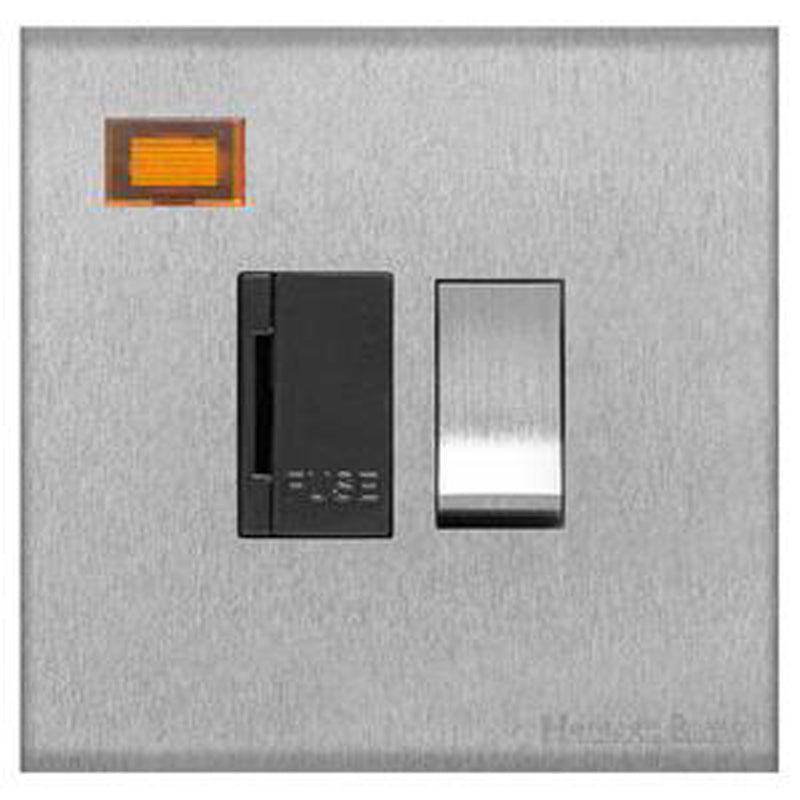WINCHESTER 03 13A SWITCHED SPUR WITH NEON, 088x088mm SATIN CHROME/BLACK by M MARCUS LTD