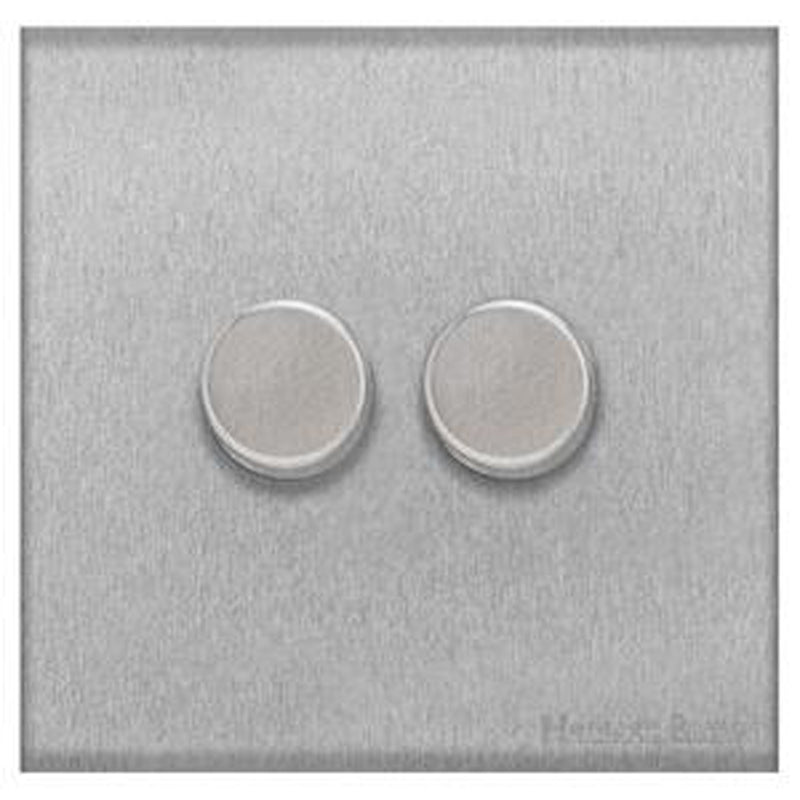 WINCHESTER 03 2G 2W DIMMER 250W, 088x088mm SATIN CHROME by M MARCUS LTD