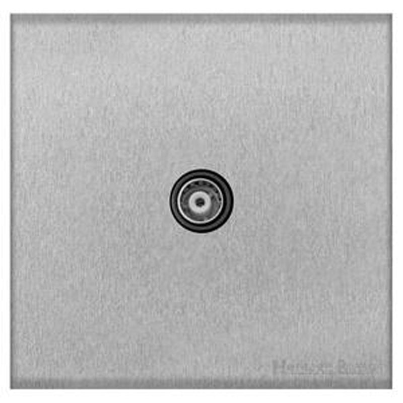 WINCHESTER 03 1G NON-ISOLATED TV COAX, 088x088mm SATIN CHROME/BLACK by M MARCUS LTD