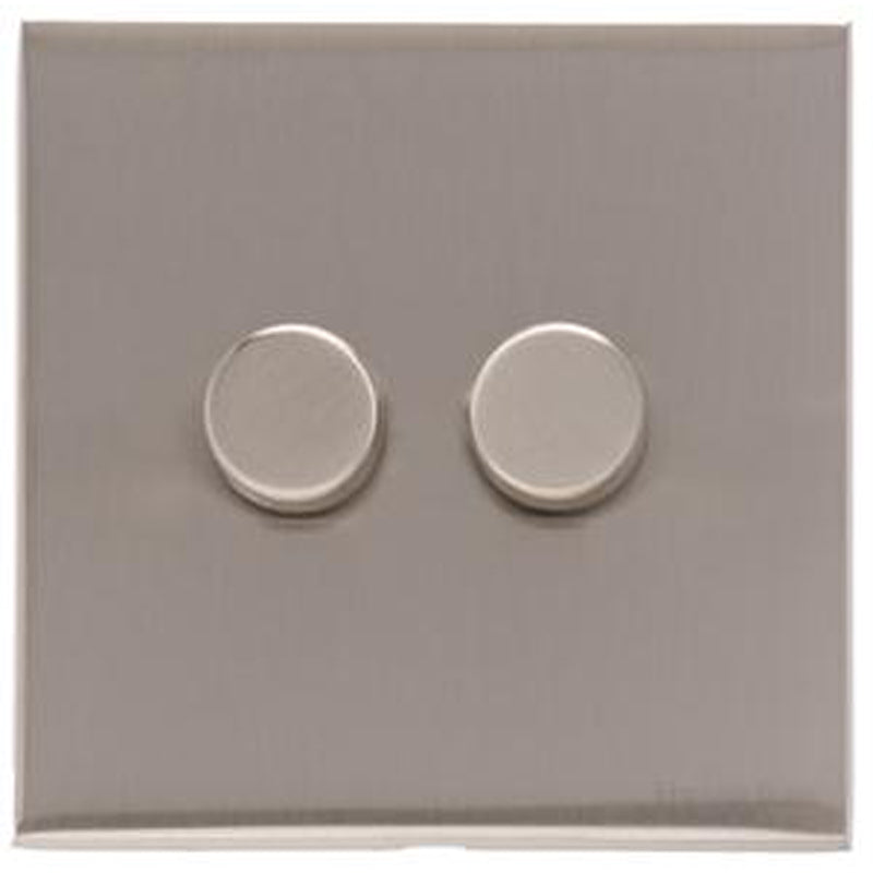 WINCHESTER 05 2G 2W DIMMER 250W, 088x088mm SATIN NICKEL by M MARCUS LTD