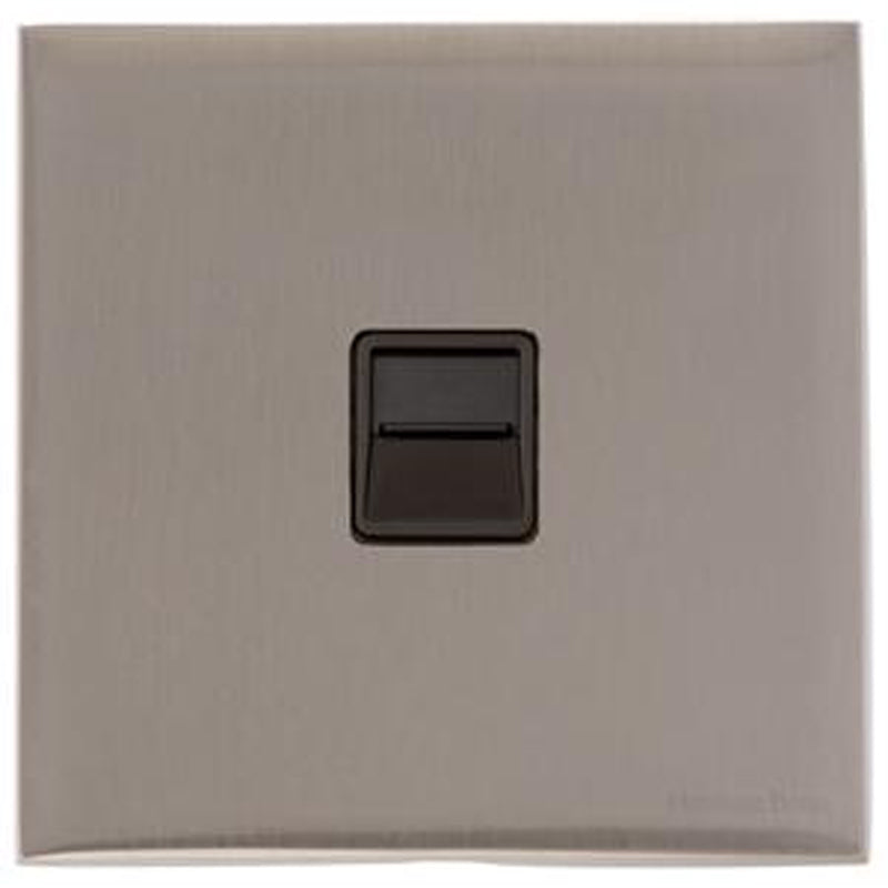 WINCHESTER 05 1G TELEPHONE SECONDARY, 088x088mm SATIN NICKEL/BLACK by M MARCUS LTD