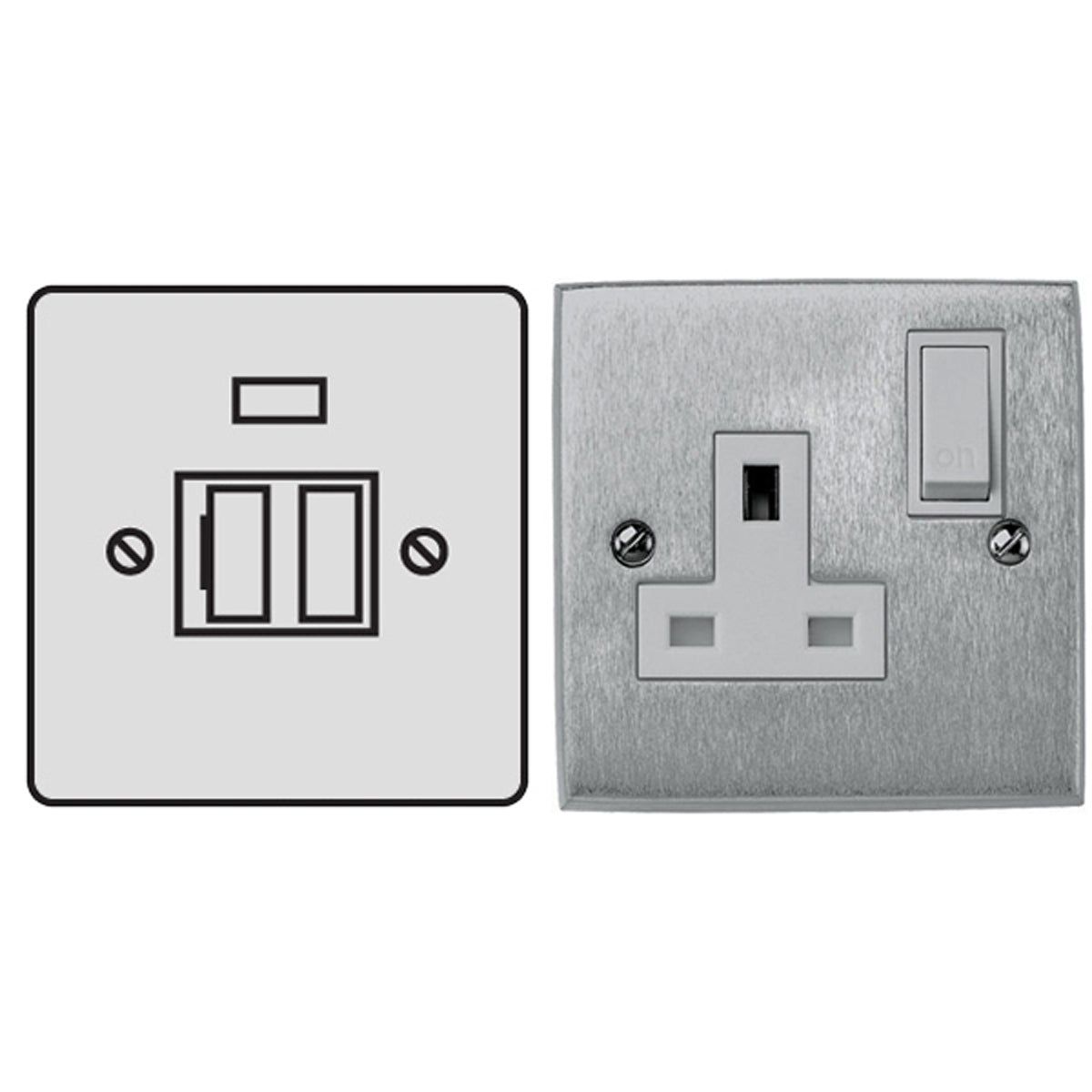 CON F/SPUR 13A SWITCH SCP/N BLK by M MARCUS LTD