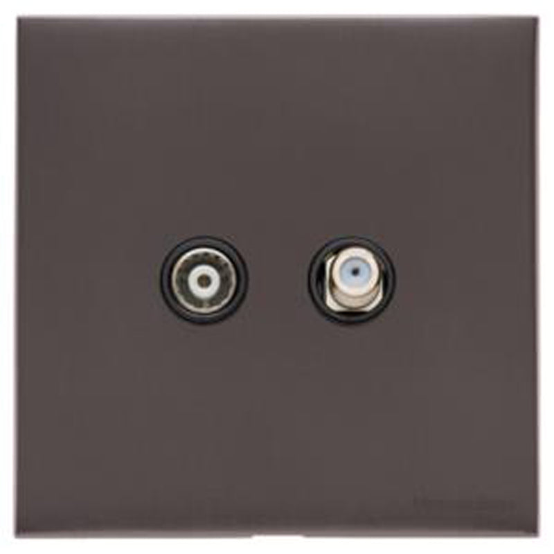 WINCHESTER 09 TV + SATELLITE, 088x088mm MATT BRONZE/BLACK by M MARCUS LTD