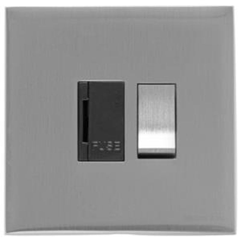 WINCHESTER 35 SWITCHED SPUR, 088x088mm SATIN CHROME/BLACK by M MARCUS LTD