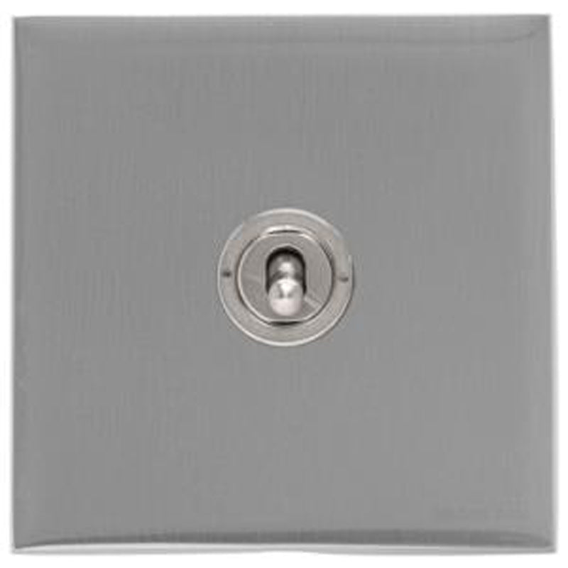 WINCHESTER 35 1G 2W TOGGLE SWITCH, 088x088mm SATIN CHROME by M MARCUS LTD