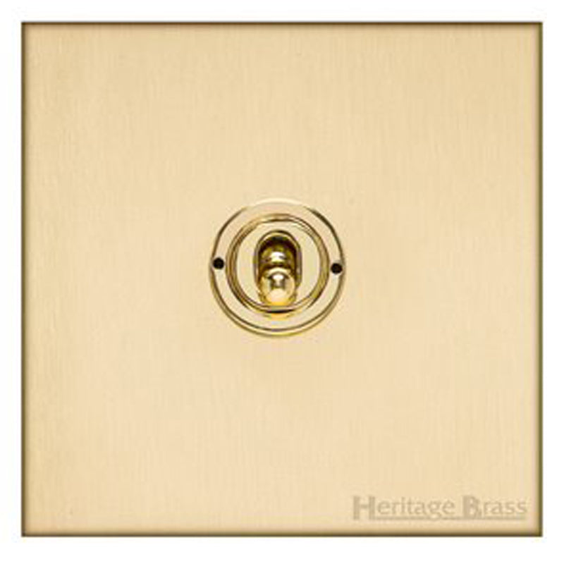 WINCHESTER 44 1G 2W TOGGLE (HL), 088x088mm SATIN BRASS by M MARCUS LTD