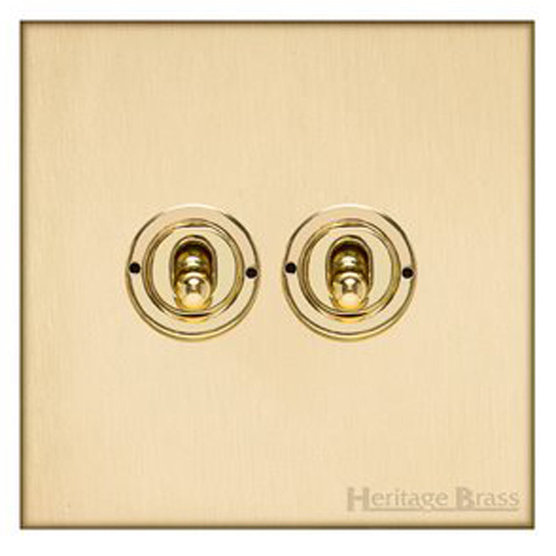 WINCHESTER 44 2G 2W TOGGLE SATIN BRASS, 088x088mm SATIN BRASS by M MARCUS LTD