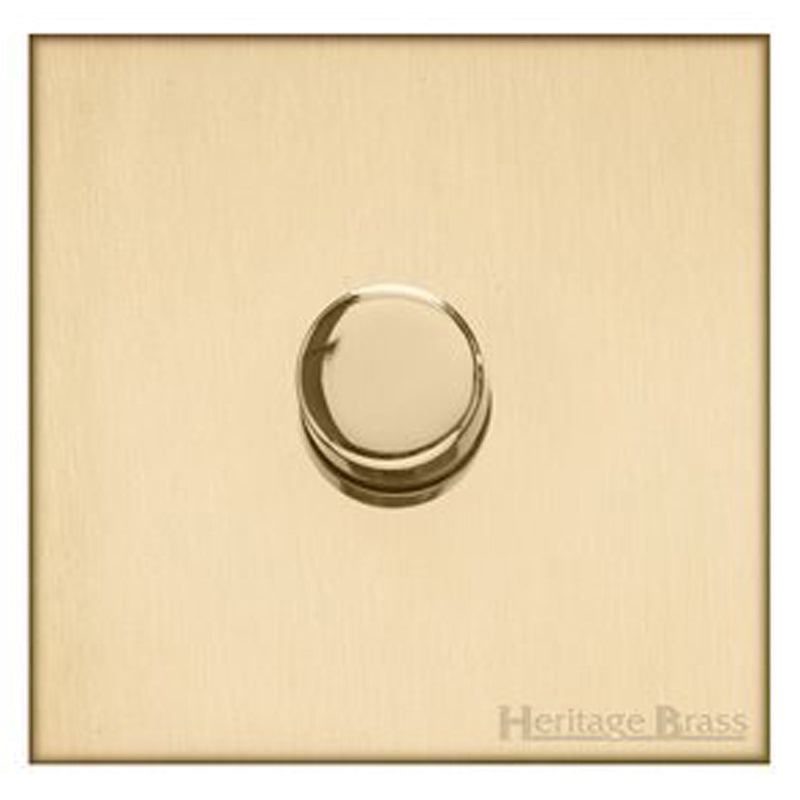 WINCHESTER 44 1G 2W DIMMER 250W, 088x088mm SATIN BRASS by M MARCUS LTD
