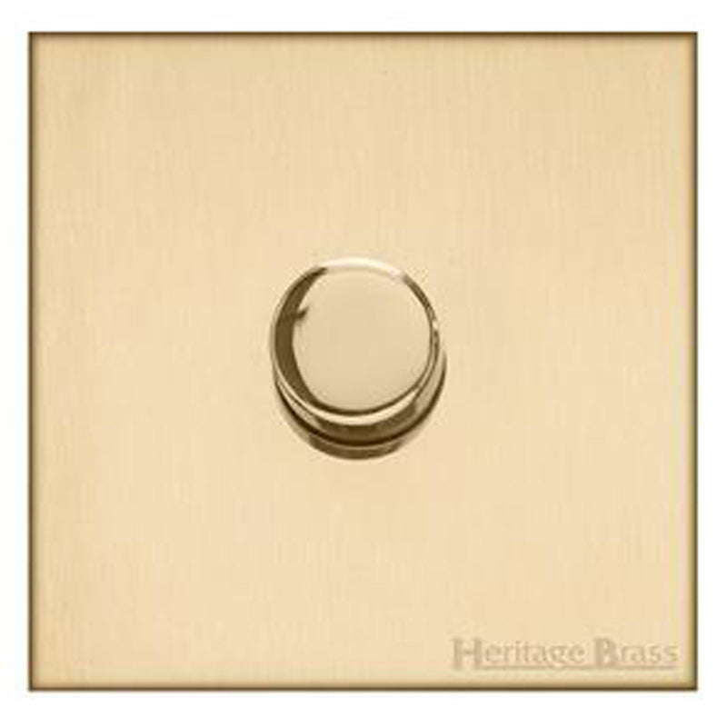 WINCHESTER 44 1G 2W DIMMER TRAILING EDGE, 088x088mm SATIN BRASS by M MARCUS LTD