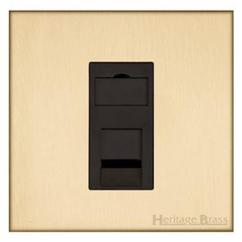 WINCHESTER 44 1G CAT6, 088x088mm SATIN BRASS/BLACK by M MARCUS LTD