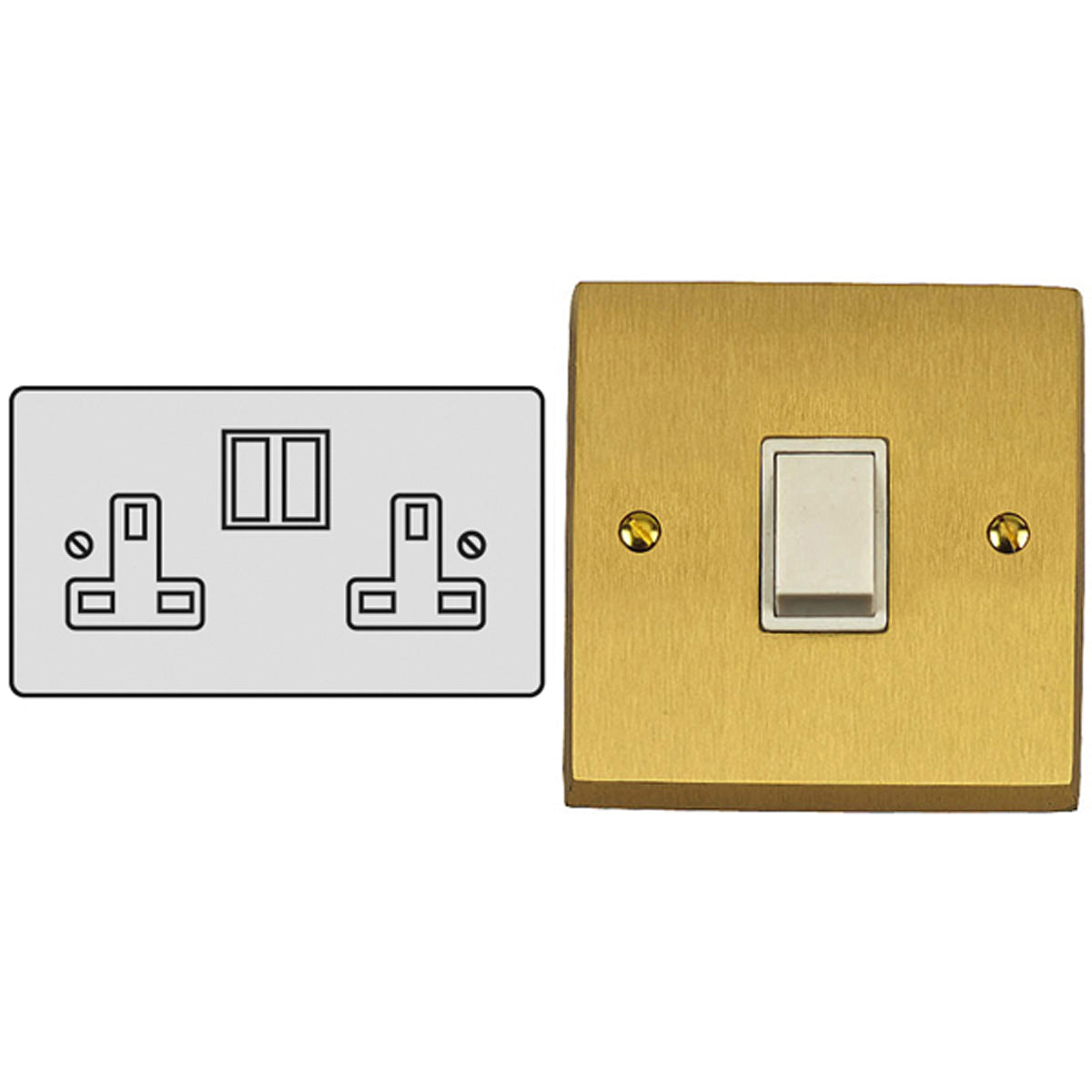 CON S/SOCKET 13A DBL SBR/WHI – LFM158C