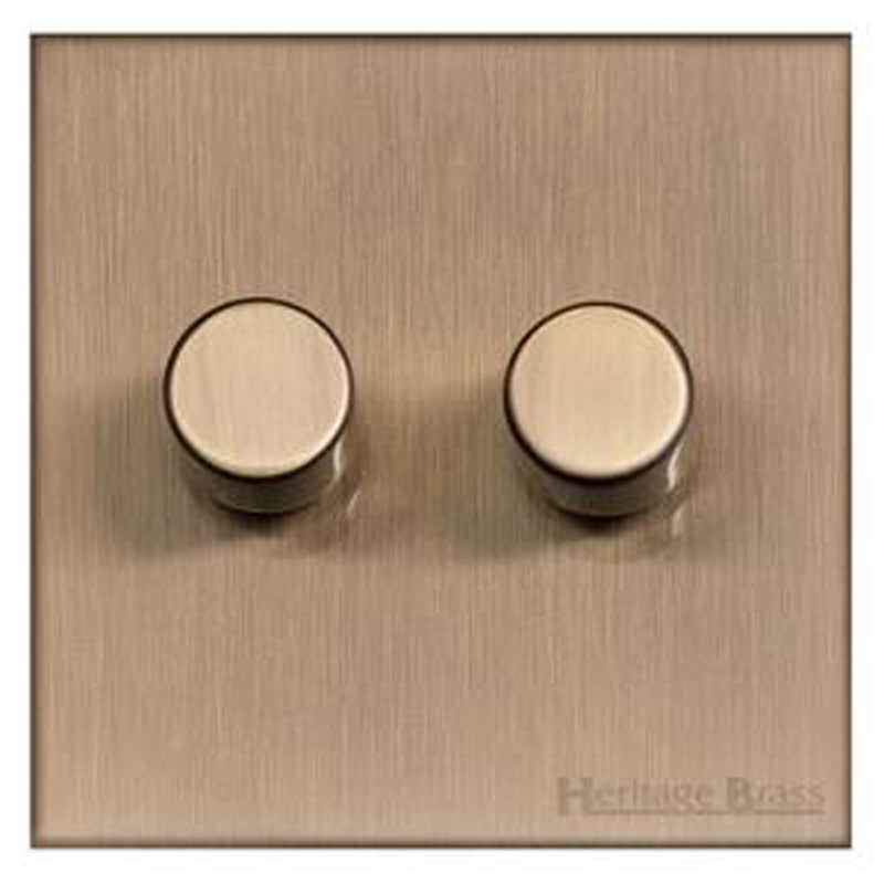 WINCHESTER 91 2G TED DIMMER, 088x088mm ANTIQUE BRASS by M MARCUS LTD