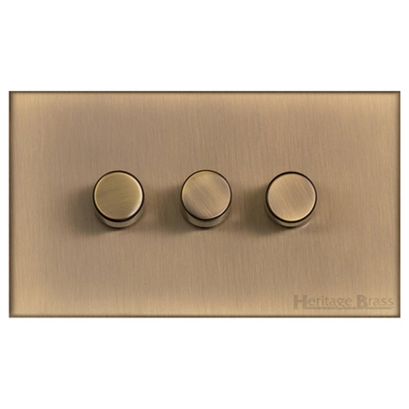 WINCHESTER 91 3G 2W DIMMER 250W, 148x088mm ANTIQUE BRASS by M MARCUS LTD