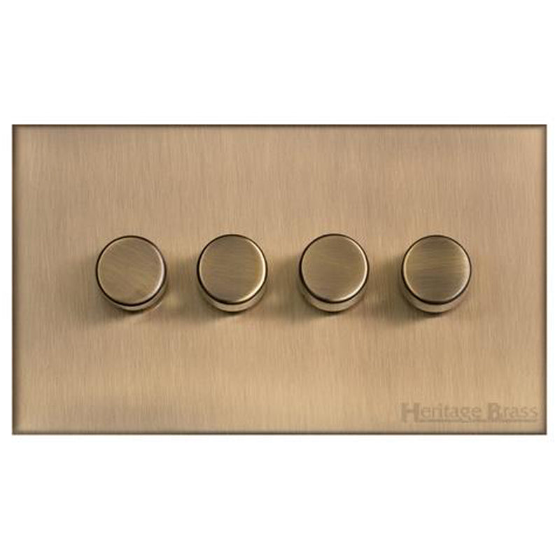 WINCHESTER 91 4G 2W DIMMER (TED250W), 148x088mm ANTIQUE BRASS by M MARCUS LTD