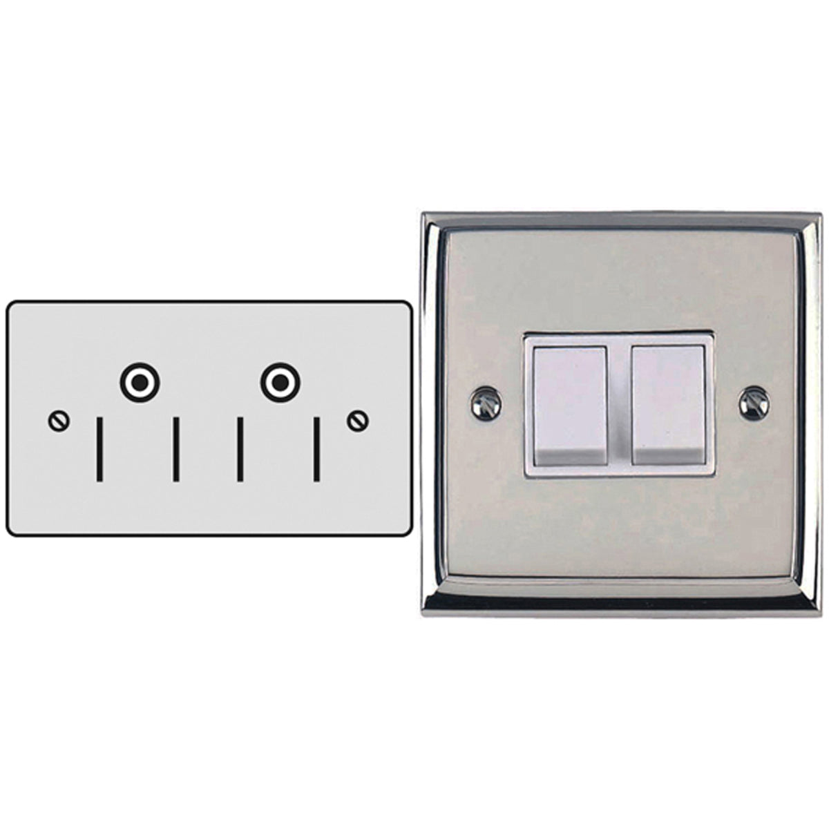 CON R/PIN SOCKET 15A DBL US EDC/BLK