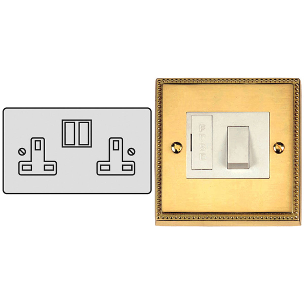 CON S/SOCKET 13A DBL ADM/BLK – LFM228D