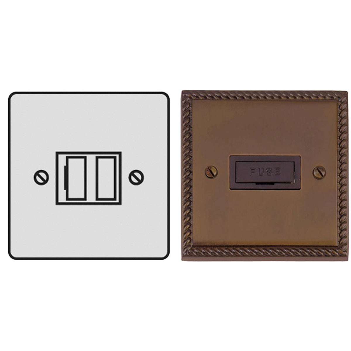 CON F/SPUR 13A SWITCH GBZ/BLK – LFM243D