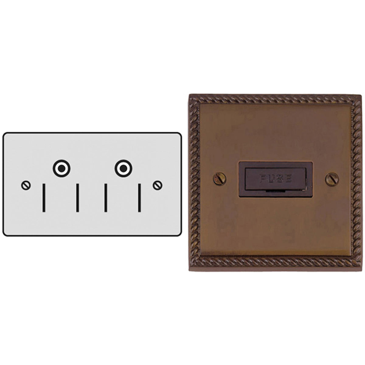 CON R/PIN SOCKET 15A DBL US GBZ/BLK by M MARCUS LTD
