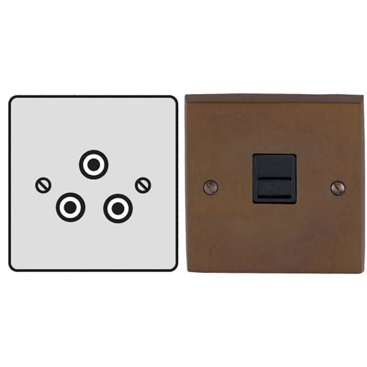 CON R/PIN SOCKET 2A 3PIN VBZ/WHI by M MARCUS LTD