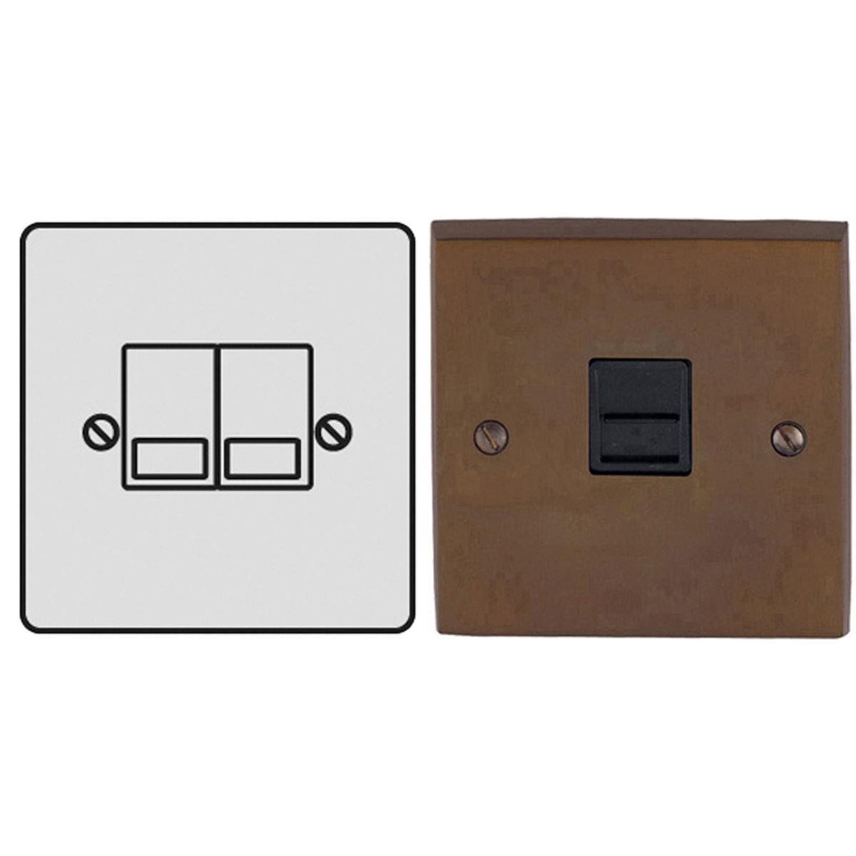 CON TEL/DATA SKT 2G RJ45 VBZ/BLK