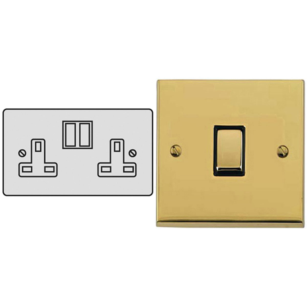 VTE S/SOCKET 13A DBL PBR/BLK – LFM340D