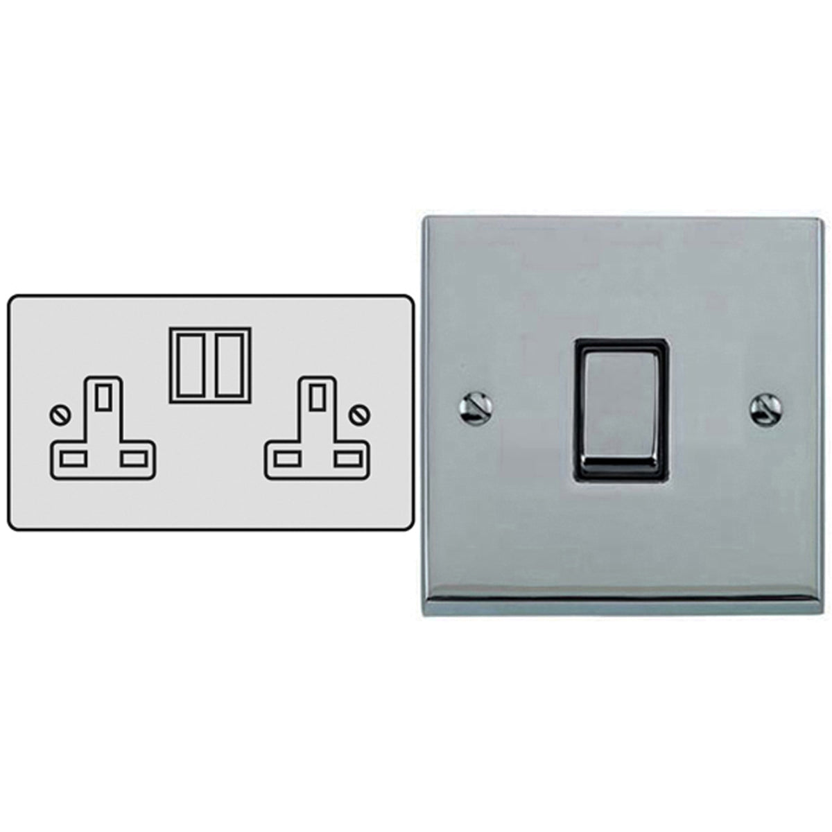 VTE S/SOCKET 13A DBL PCP/WHI - USB